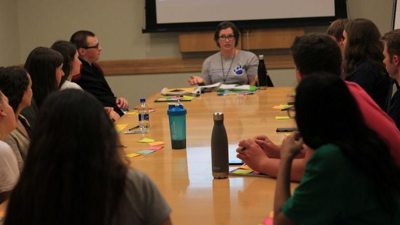 Penn State students participate in Pride Group discussions from other Penn State campuses